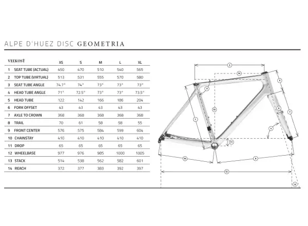Time Alpe d'Huez Rim Straßenrahmen gloss carbon
