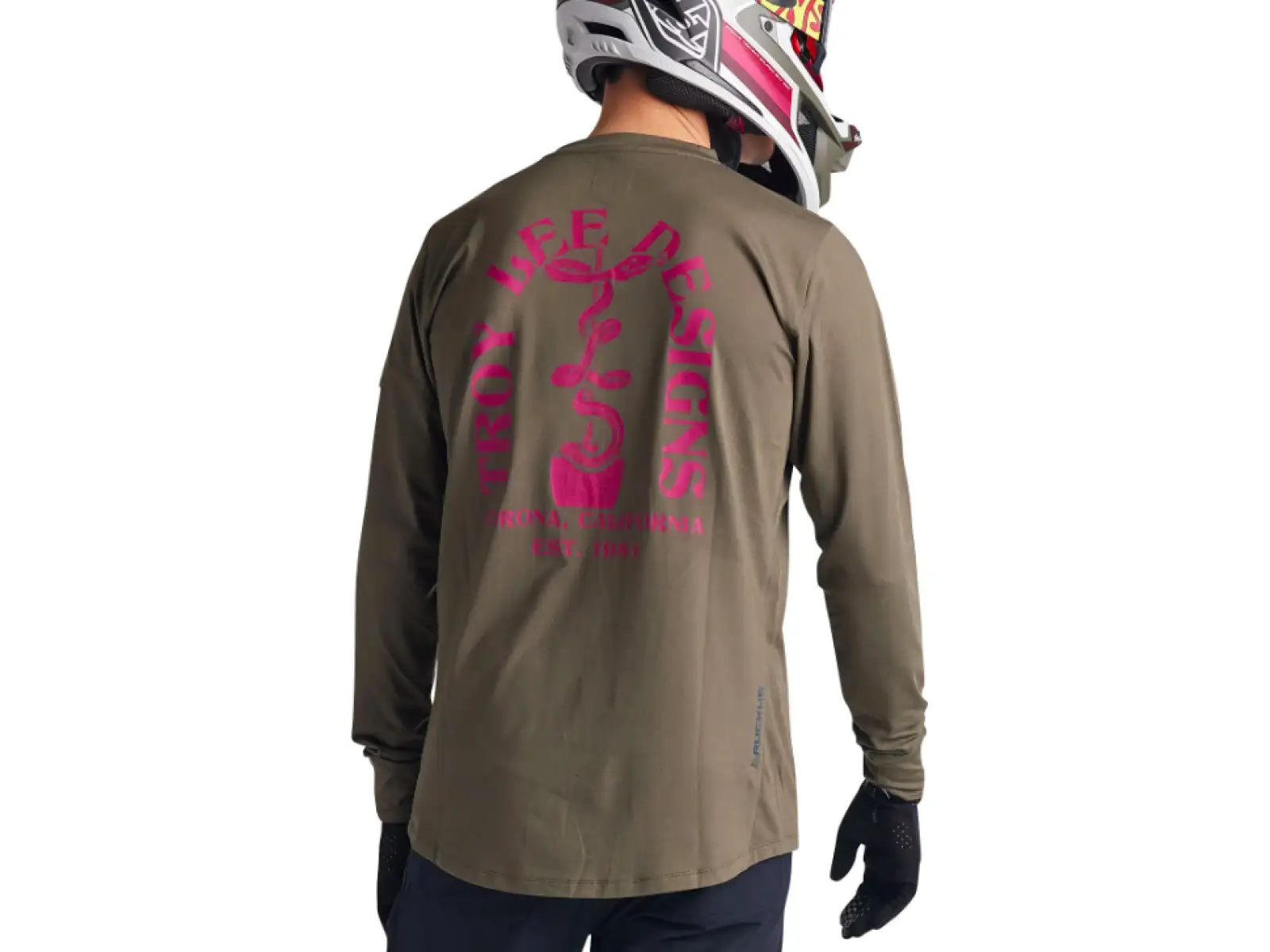 Troy Lee Designs Ruckus Ride Tee Herrenshirt Langarm Fangs Olive
