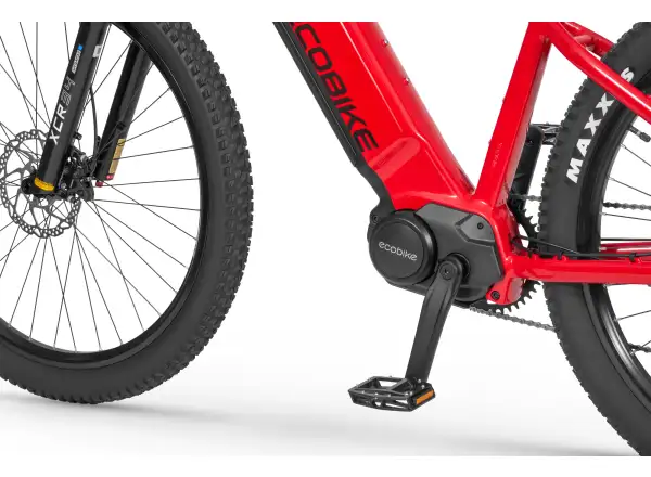 Ecobike RX 500 720 Wh schwarz rotes elektrisches Mountainbike