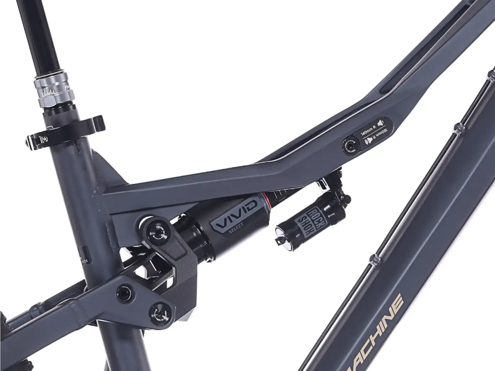 Rock Machine Whizz FS II 90 AXS Mountainbike Matte Milionaire Blue