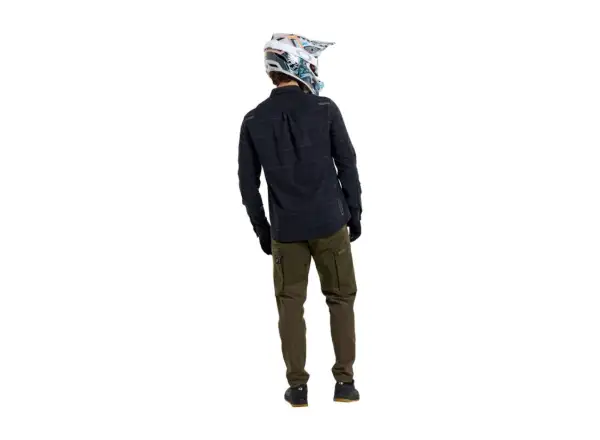 Troy Lee Designs Grind Flannel Herrenhemd Plaid Carbon