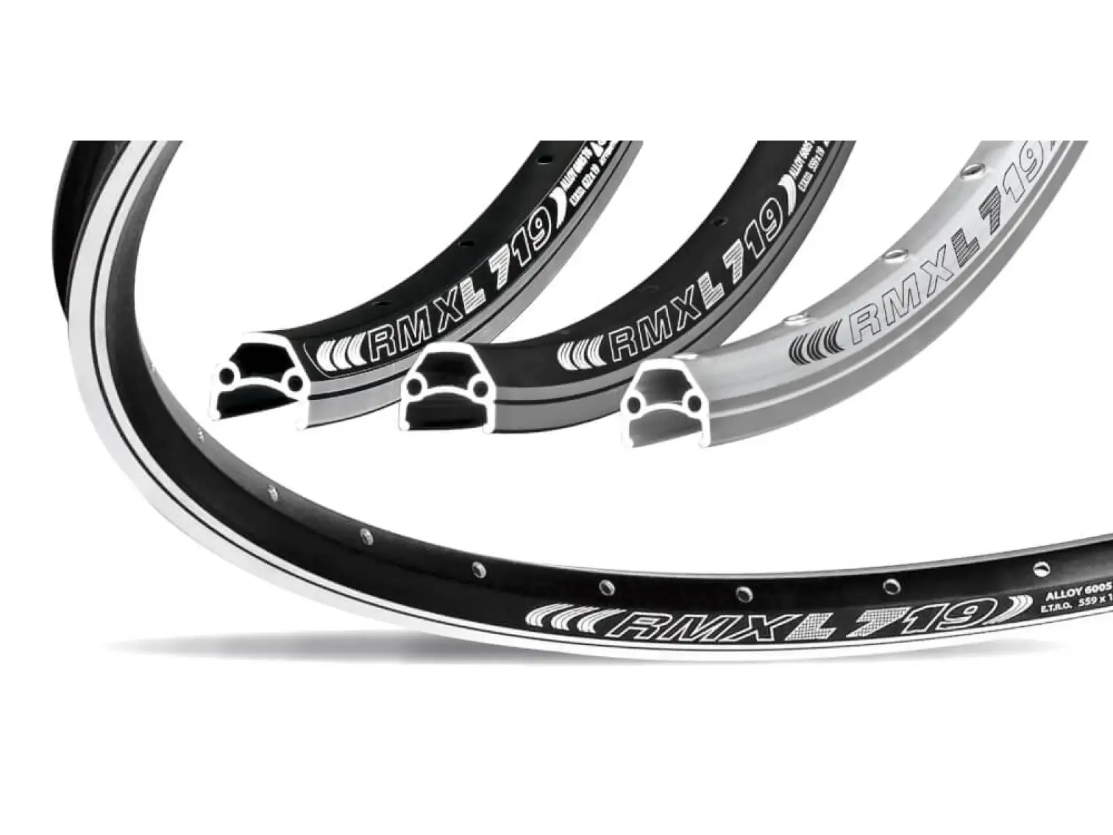 Remerx Dragon Line 719 Felge MTB 26" V-Brake Silber