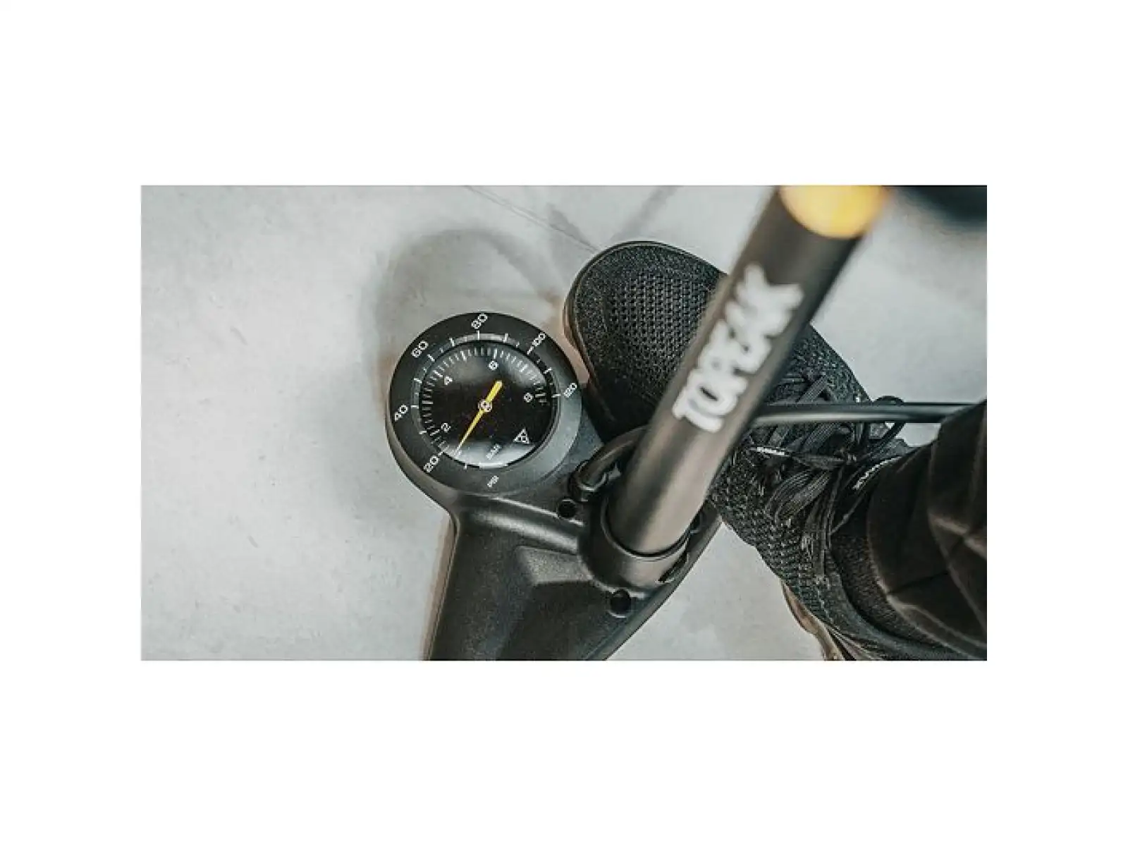 Topeak JoeBlow Urban EX Werkstatt-Pumpe Schwarz/Gelb