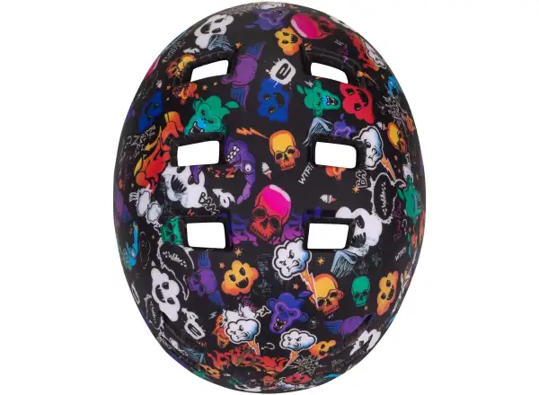 Etape Buddy Kinder-Fahrradhelm schwarz/Grafik matt