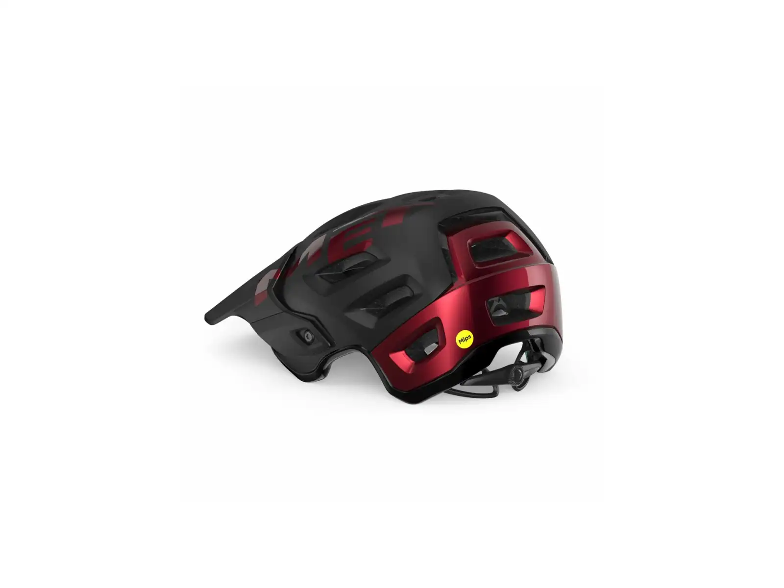 MET Roam MIPS Helm Schwarz/Rot Metallic Glänzend