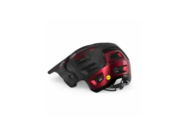 MET Roam MIPS Helm Schwarz/Rot Metallic Glänzend