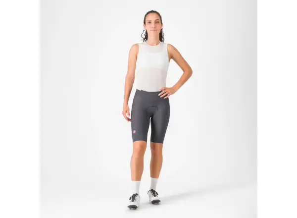 Castelli Prima 2 Damen-Shorts mit Sitzpolster Dark Gray/Pool Blue