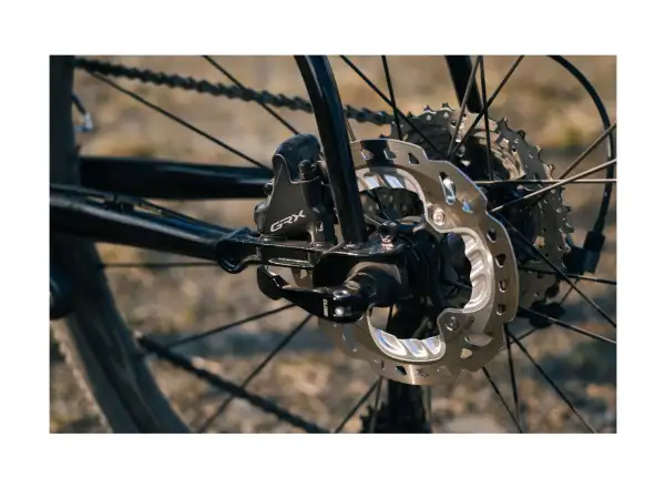 Shimano GRX ST-RX400 / BR-RX400 10-fach Schalt-/Bremsgriff + Hinterer Flat Mount Bremssattel Polymer-Beläge mit Kühlung