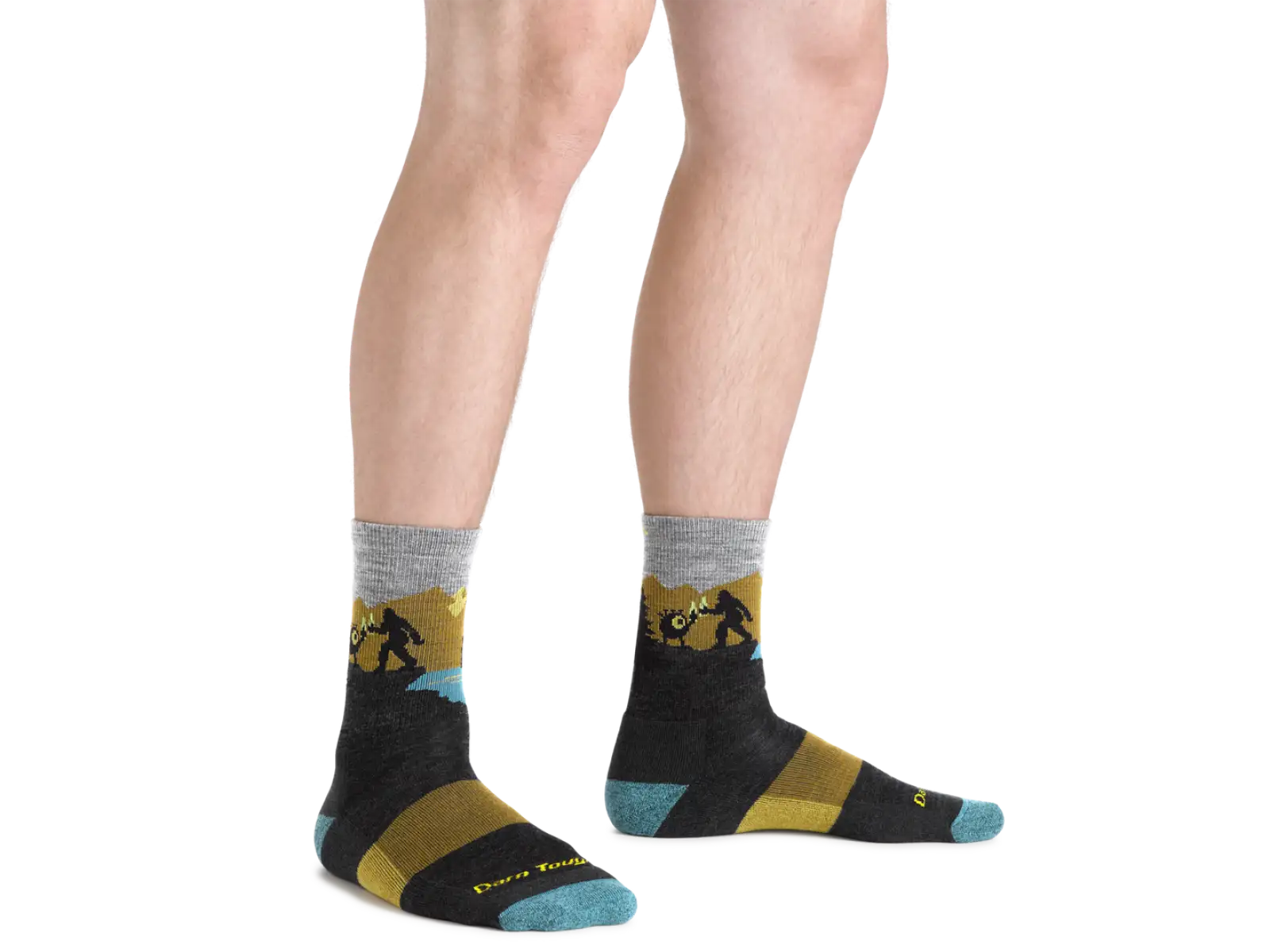 Darn Tough Close Encounters Micro Crew Midweight Cushion Herrensocken Charcoal