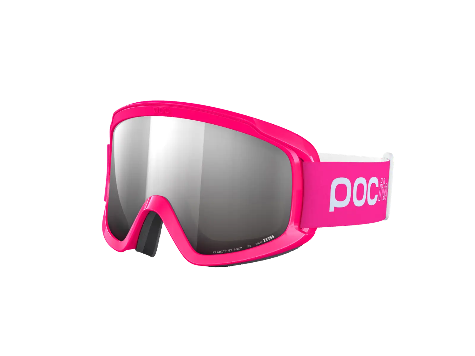 POC POCito Opsin Kinder-Skibrille Fluorescent Pink/Partly Sunny Silver