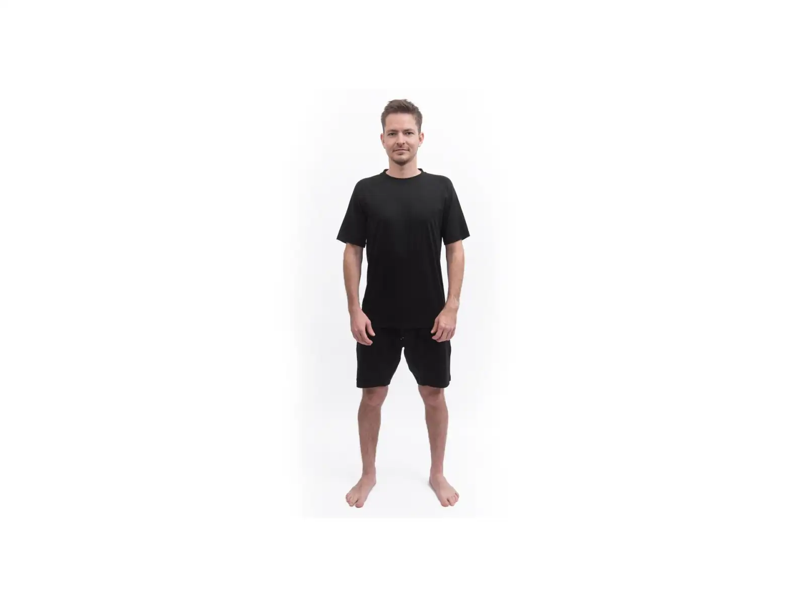 Sensor Merino Active No Logo Herren T-Shirt Kurzarm Schwarz