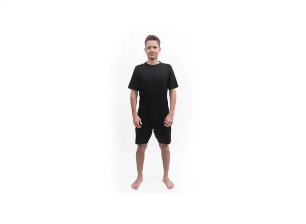 Sensor Merino Active No Logo Herren T-Shirt Kurzarm Schwarz
