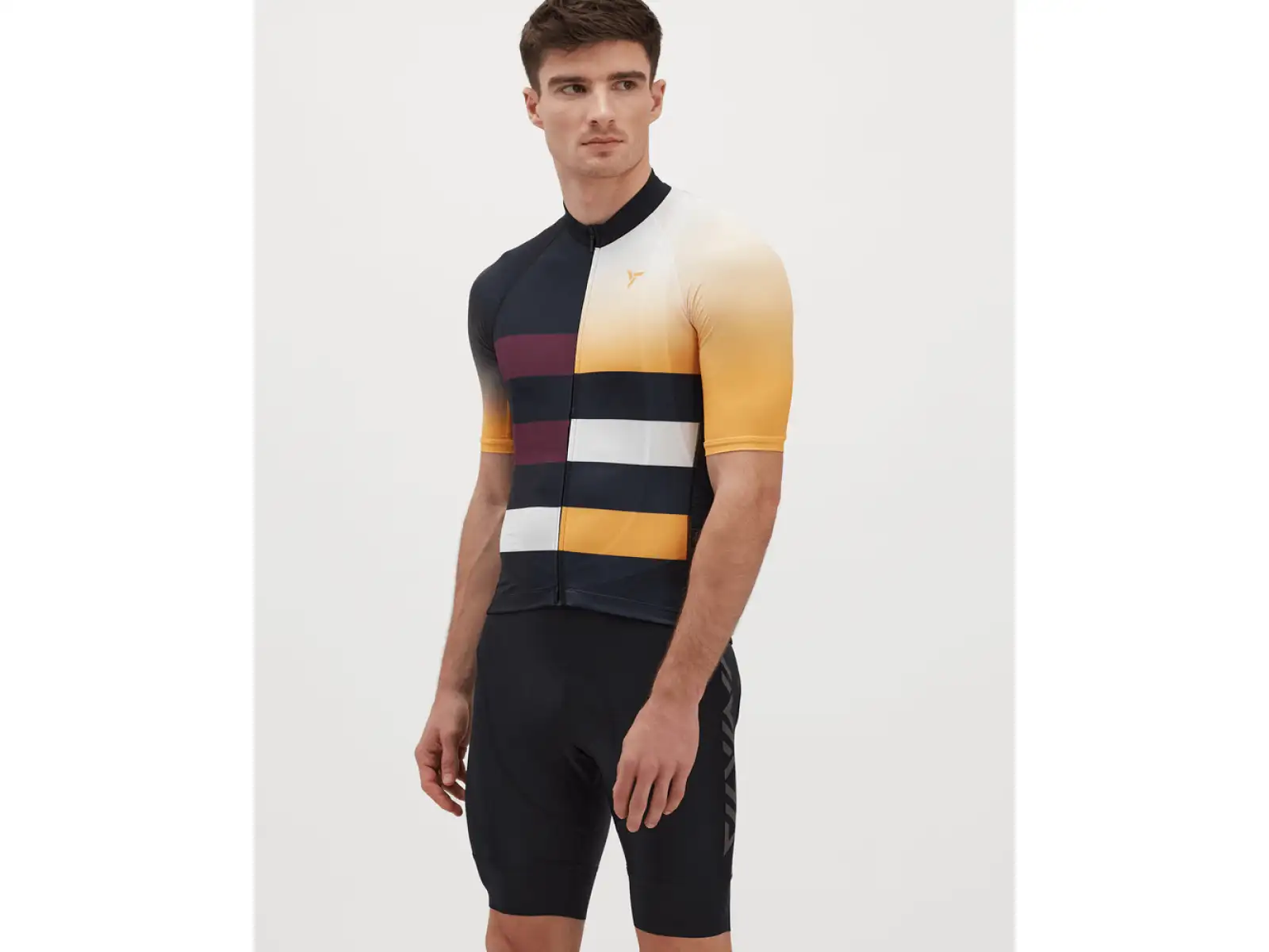 Silvini Mazzano Herren Kurzarmtrikot schwarz/gelb