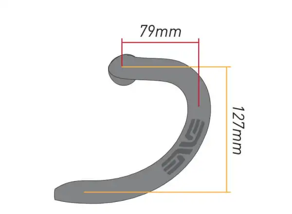 Enve Road Compact Drop Straßenlenker Schwarz