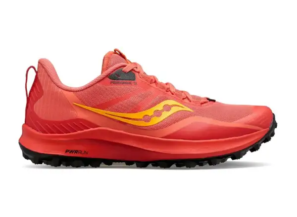 Saucony Peregrine 12 Damen Laufschuhe Koralle/Redrock