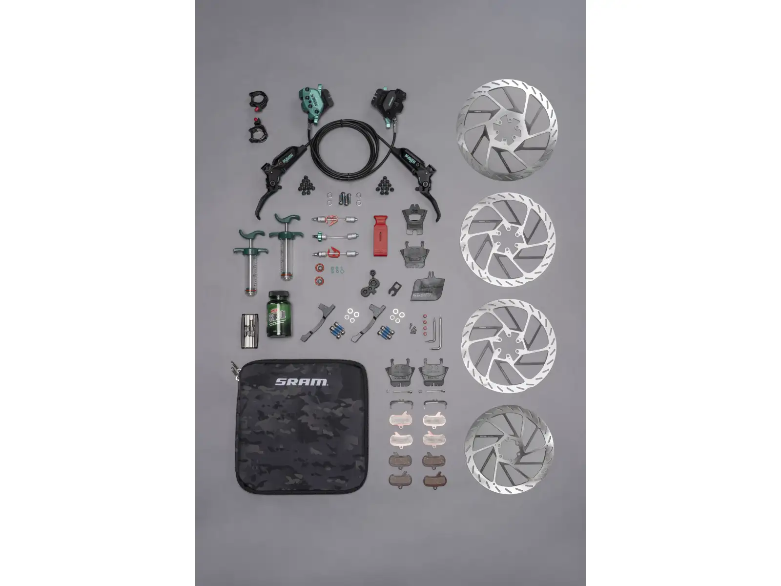 Sram Maven Ultimate Stealth Teal Splatter Expert Kit Scheibenbremsensatz