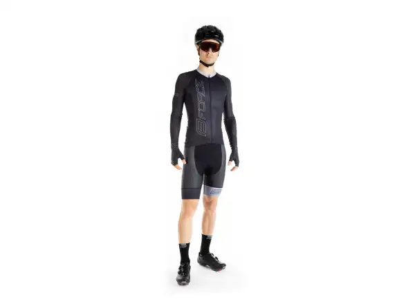 Force F Team Pro Herrentrikot Langarm Schwarz-Grau