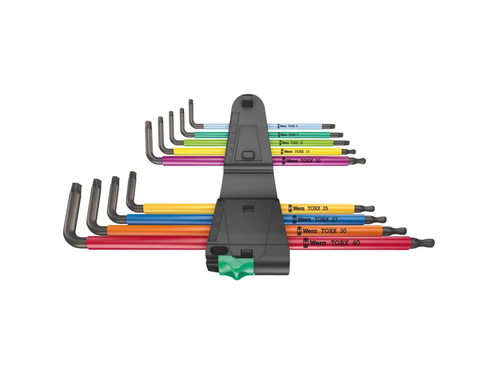 Wera 967/9 TX XL Multicolour 1 TORX L-Schlüssel lang Set 9 Stk.