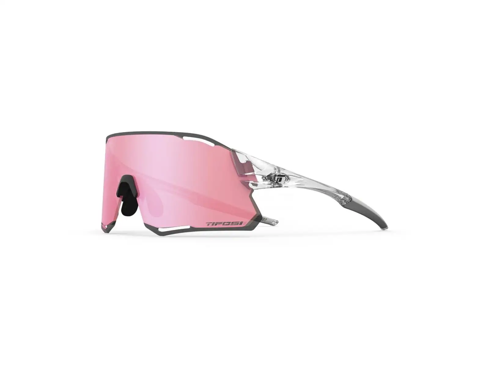 Tifosi Rail Race Sportbrille Crystal Clear/Clarion Rose/Clear