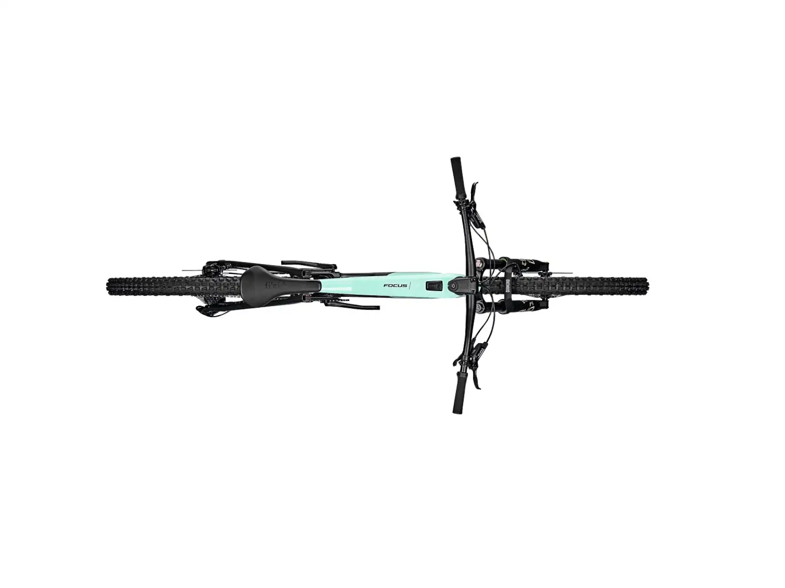 Focus JAM2 SL 8.7 DI 430Wh mountain e-bike in Poolgreen / Carbon glossy.