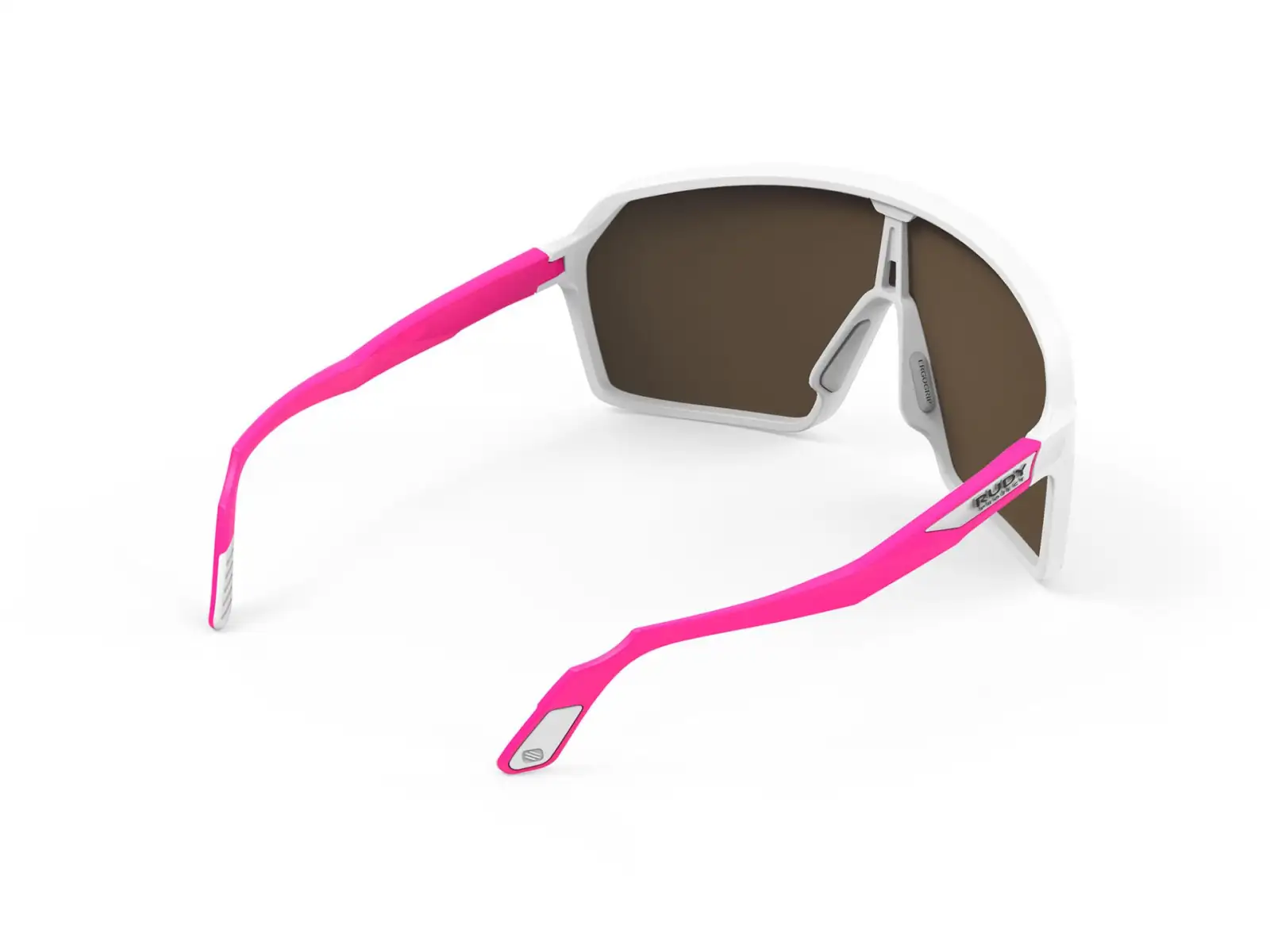 Rudy Project Spinshield Sonnenbrille Weiß-Pink fluo/Multilaser Rot.