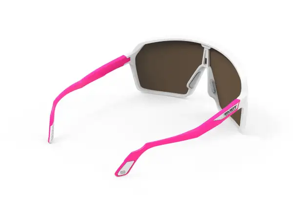 Rudy Project Spinshield Sonnenbrille Weiß-Pink fluo/Multilaser Rot.