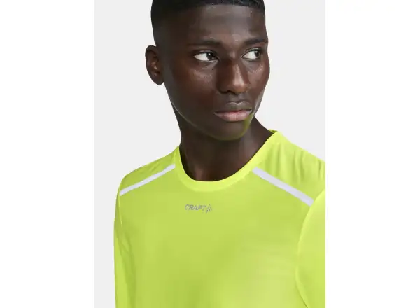 Craft Pro Hypervent Wind Herren-Laufshirt Langarm gelb