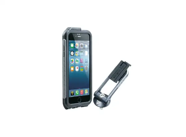 Topeak Weatherproof Ridecase Hülle für iPhone 6 Plus Schwarz/Grau