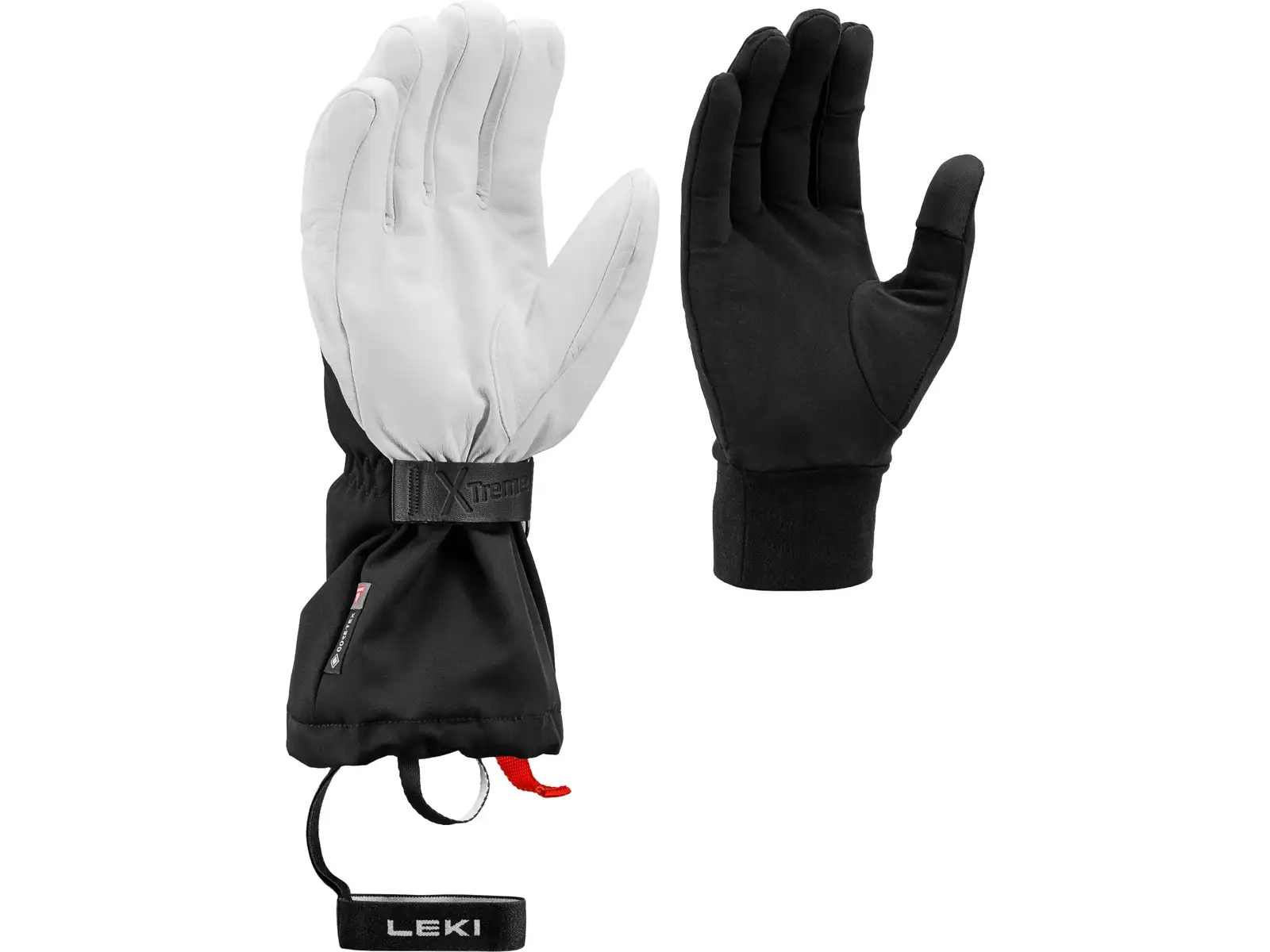 Leki Guide X-Treme Skihandschuhe Black/White