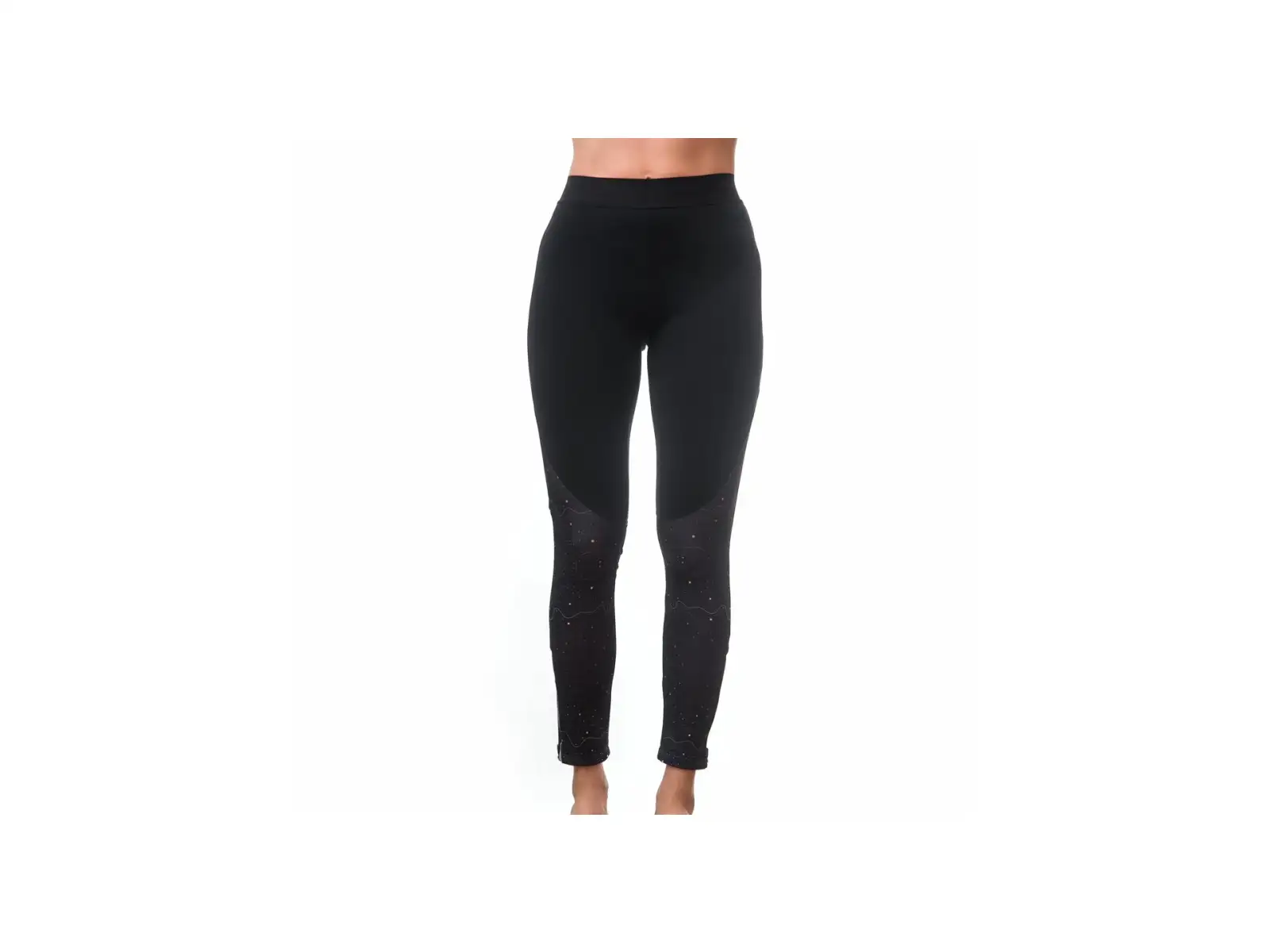 Sensor Dots Damenhose lang schwarz/multi