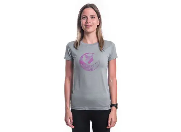 Sensor Merino Active Fox Damen T-Shirt kurzarm grau