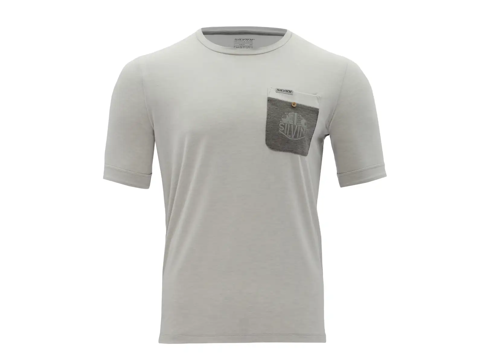 Silvini Calvisio Herren T-Shirt mit kurzen Ärmeln in Cloud/Grau.