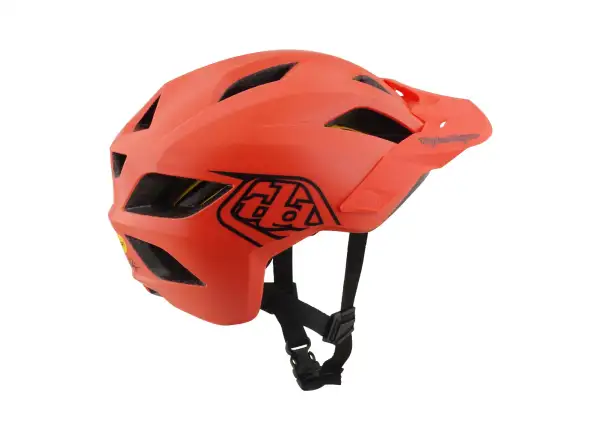 Troy Lee Designs Flowline Mips Kinderhelm Point Coral/Charcoal