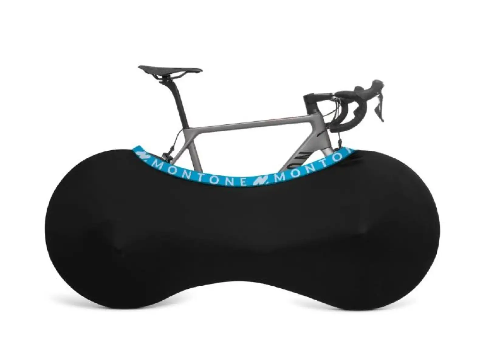 Montone Fahrrad mKayak 2.0 Fahrradabdeckung für den Innenbereich blau/weiß
