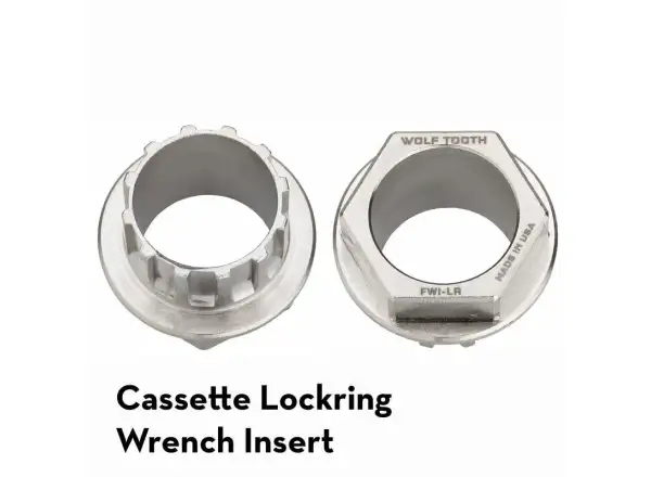 Wolf Tooth Flachschlüsseleinsatz für Lockring-Werkzeug.