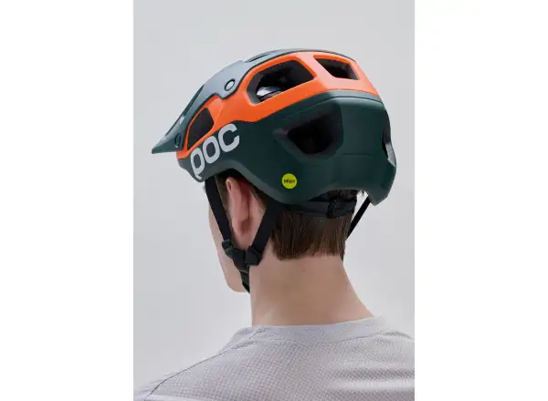 POC Cularis Pure MTB Helm Pargasite Green Matt/Fluorescent Orange Matt