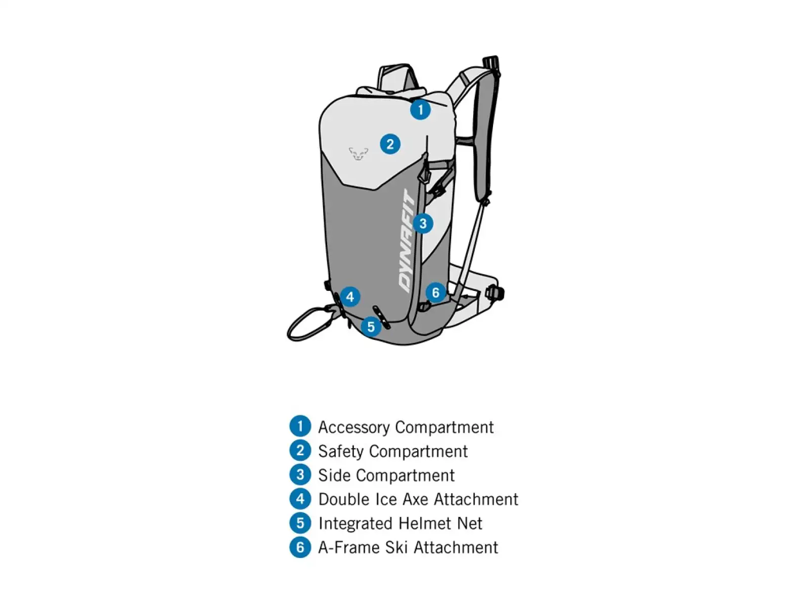 Dynafit Radical 30+ Damenrucksack 30 l Cloud Blue/Cinder