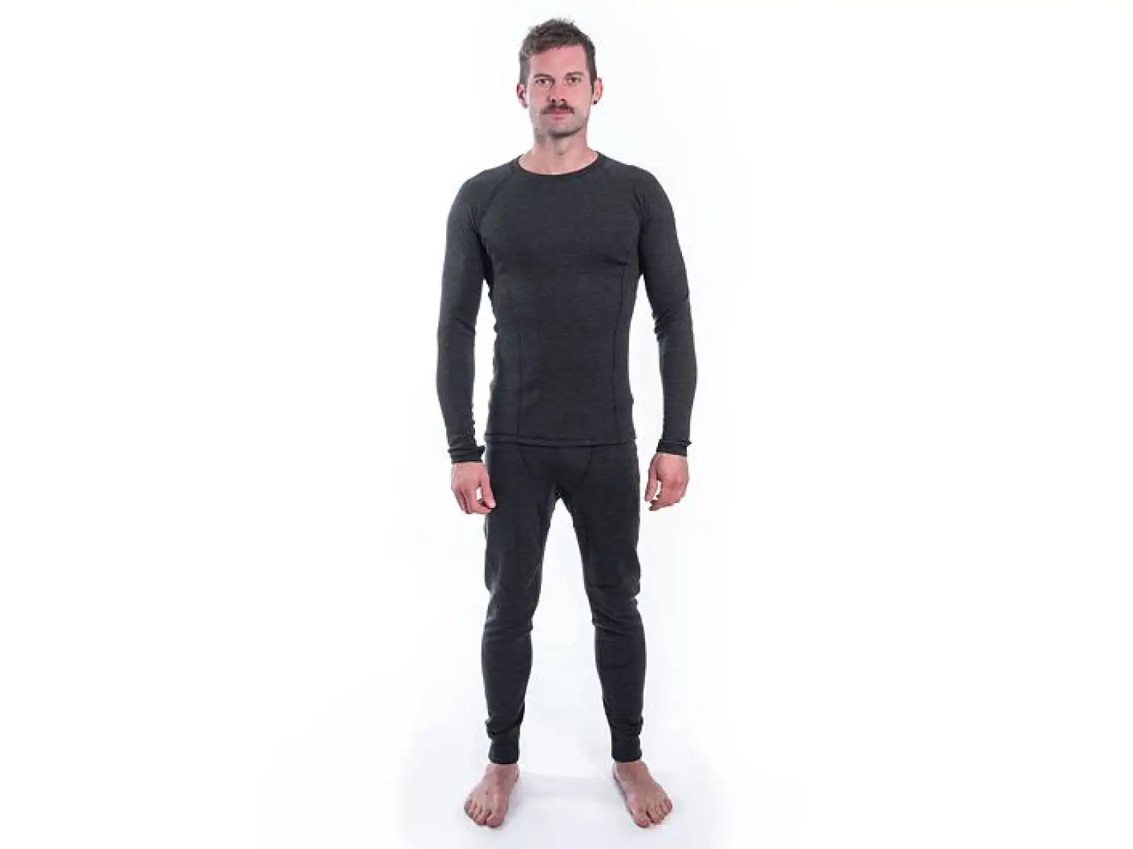 Sensor Merino Bold Herren-Shirt Langarm Anthracite Gray