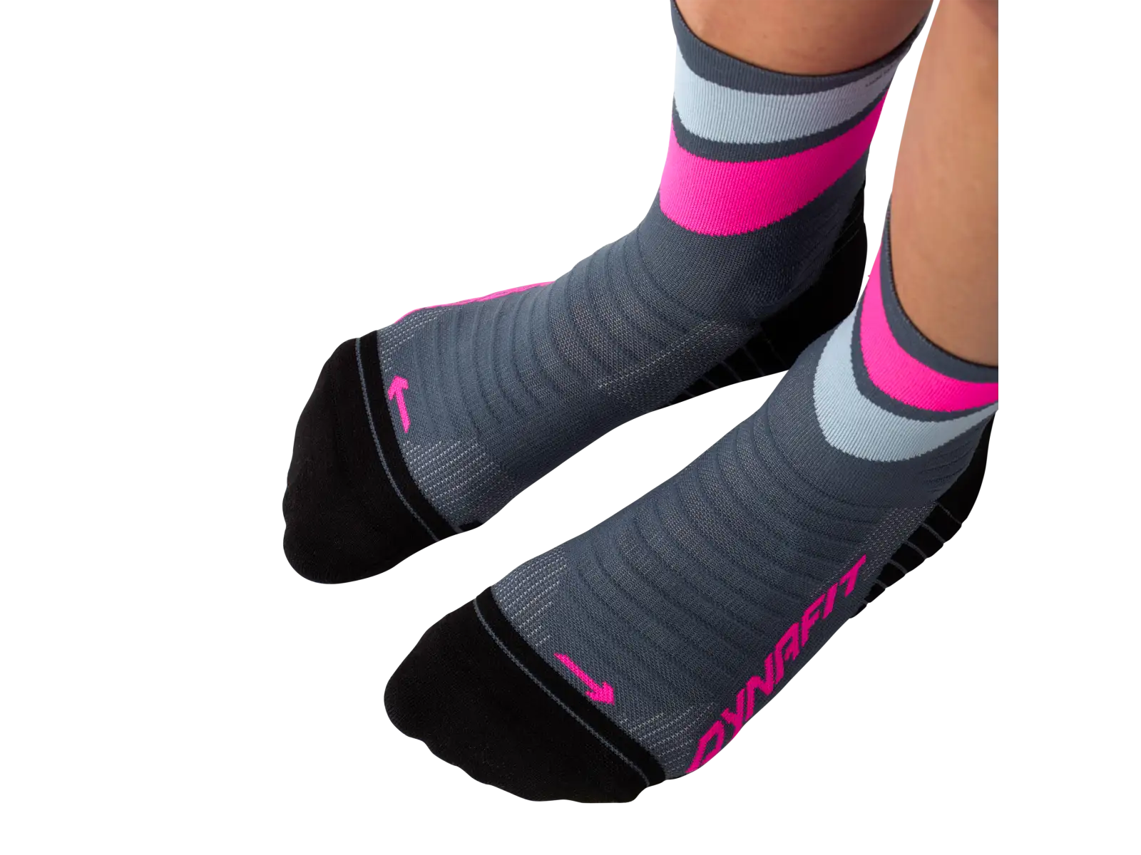 Dynafit Ultra Mid Laufsocken Cinder/Pink Glo