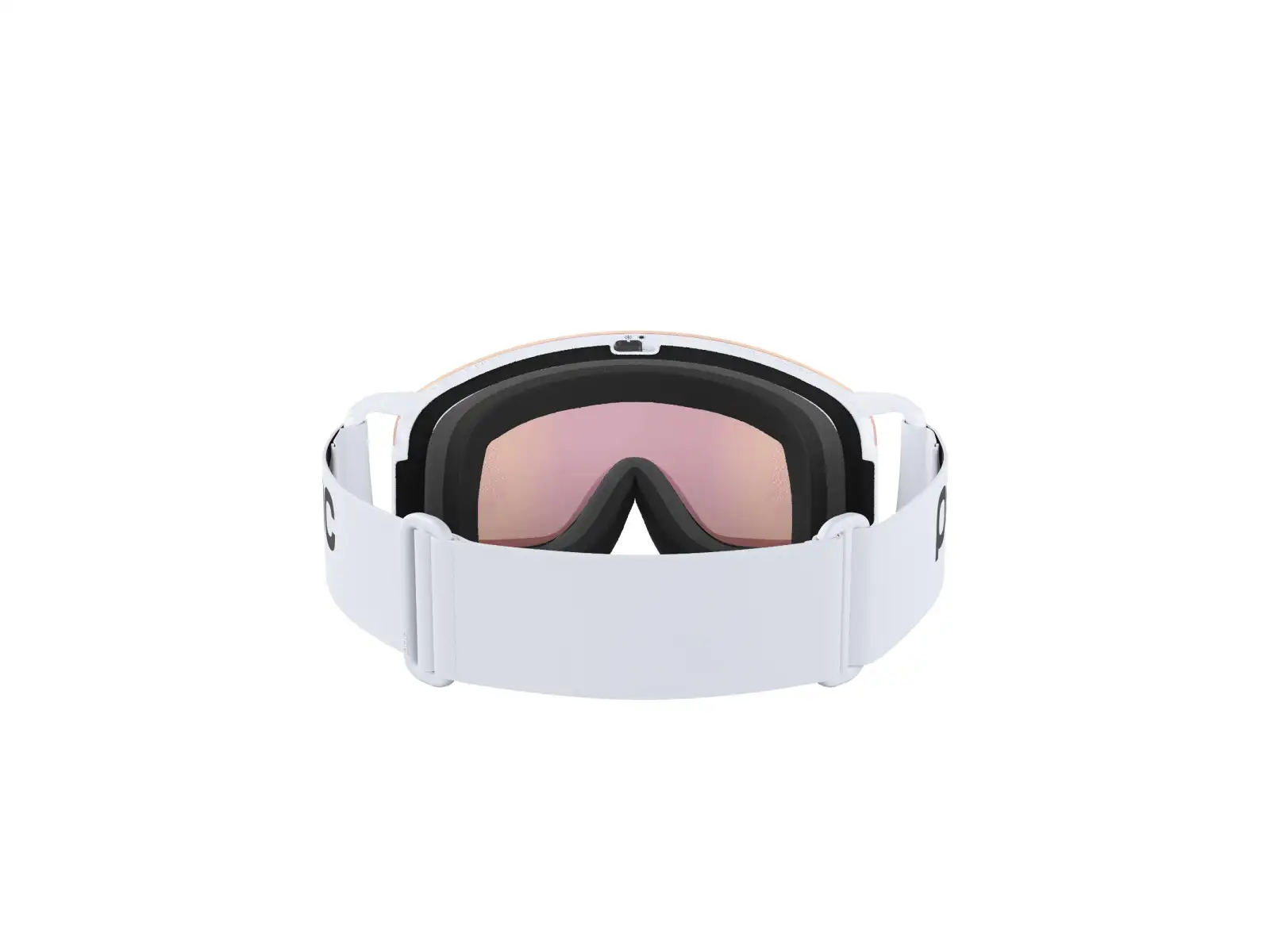 POC Nexal Mid WF Skibrille Hydrogen White/Partly Sunny Orange