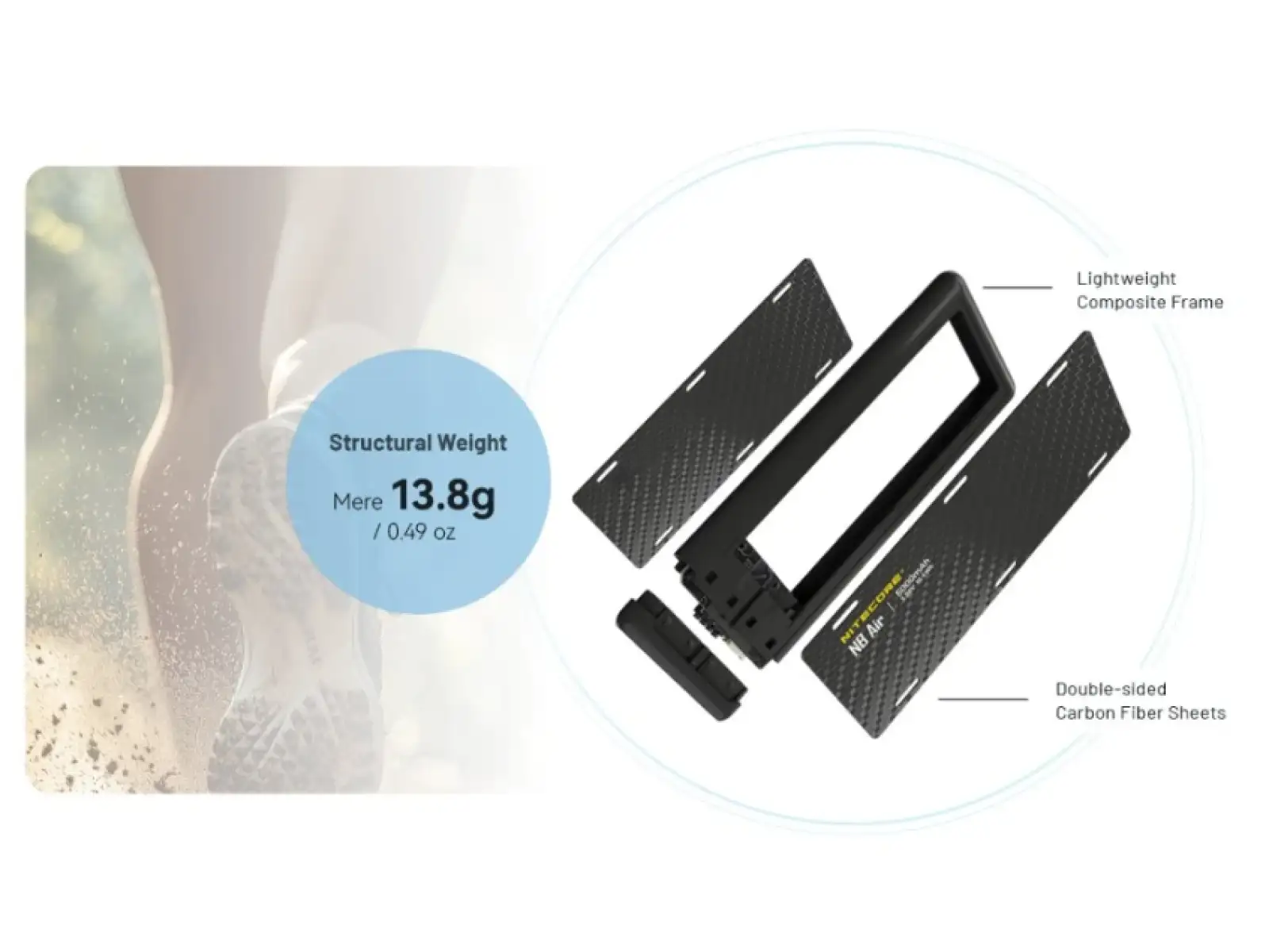 Nitecore NB AIR ultraleichte Powerbank mit kabellosem Laden