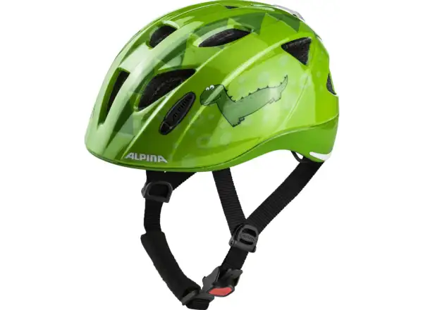 Alpina Ximo Flash Kinderhelm Green Dino