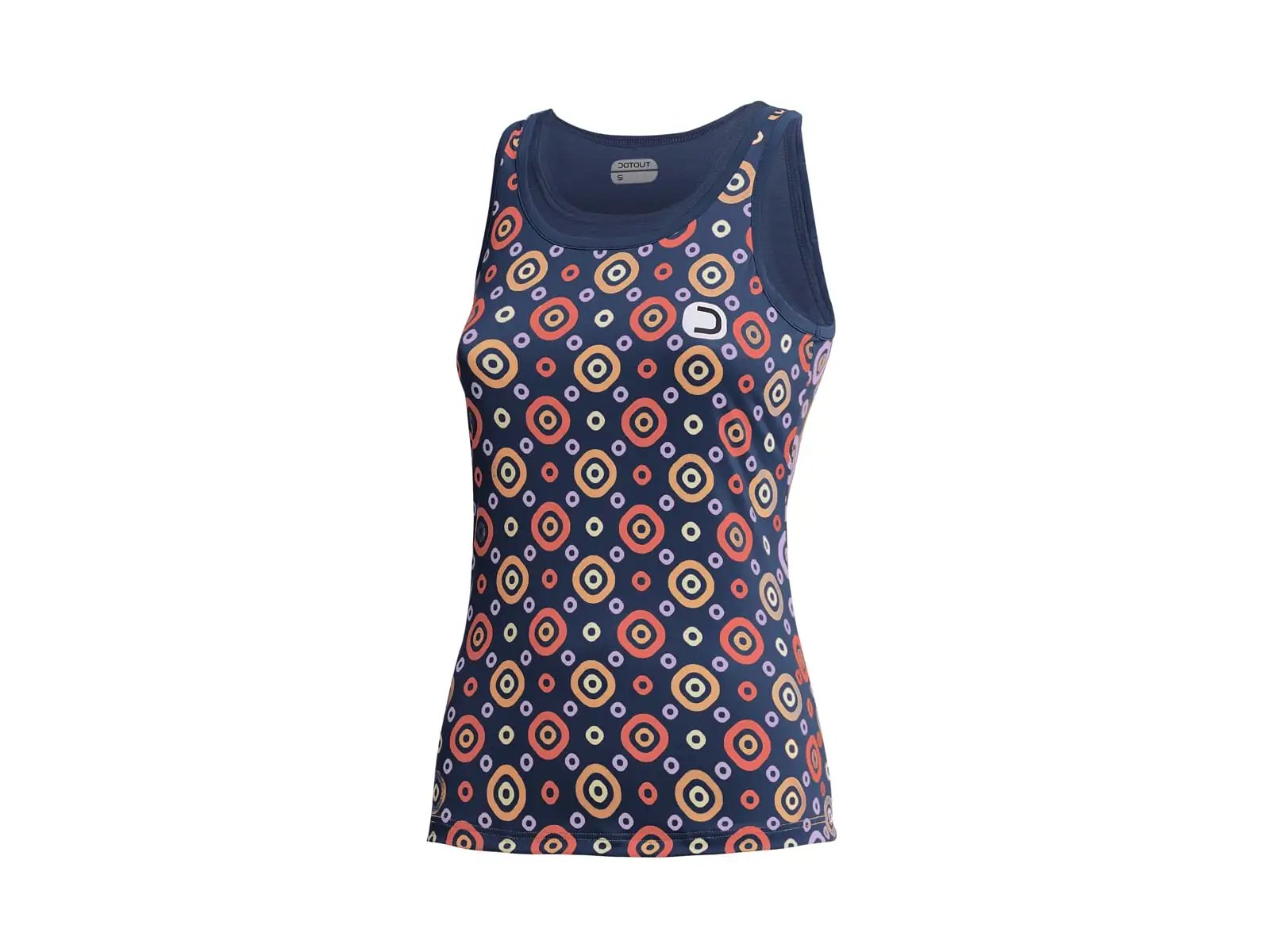 Dotout Check Damen ärmelloses Blue-Trikot