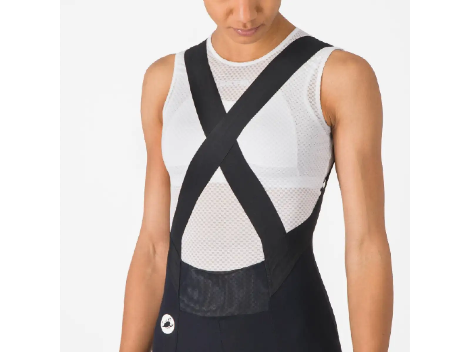 Castelli Espresso 2 W Damen-Trägerhose mit Polster und Trägern schwarz