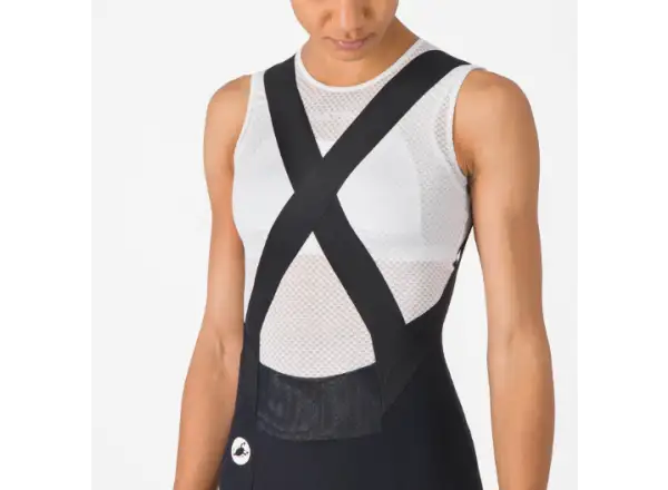 Castelli Espresso 2 W Damen-Trägerhose mit Polster und Trägern schwarz