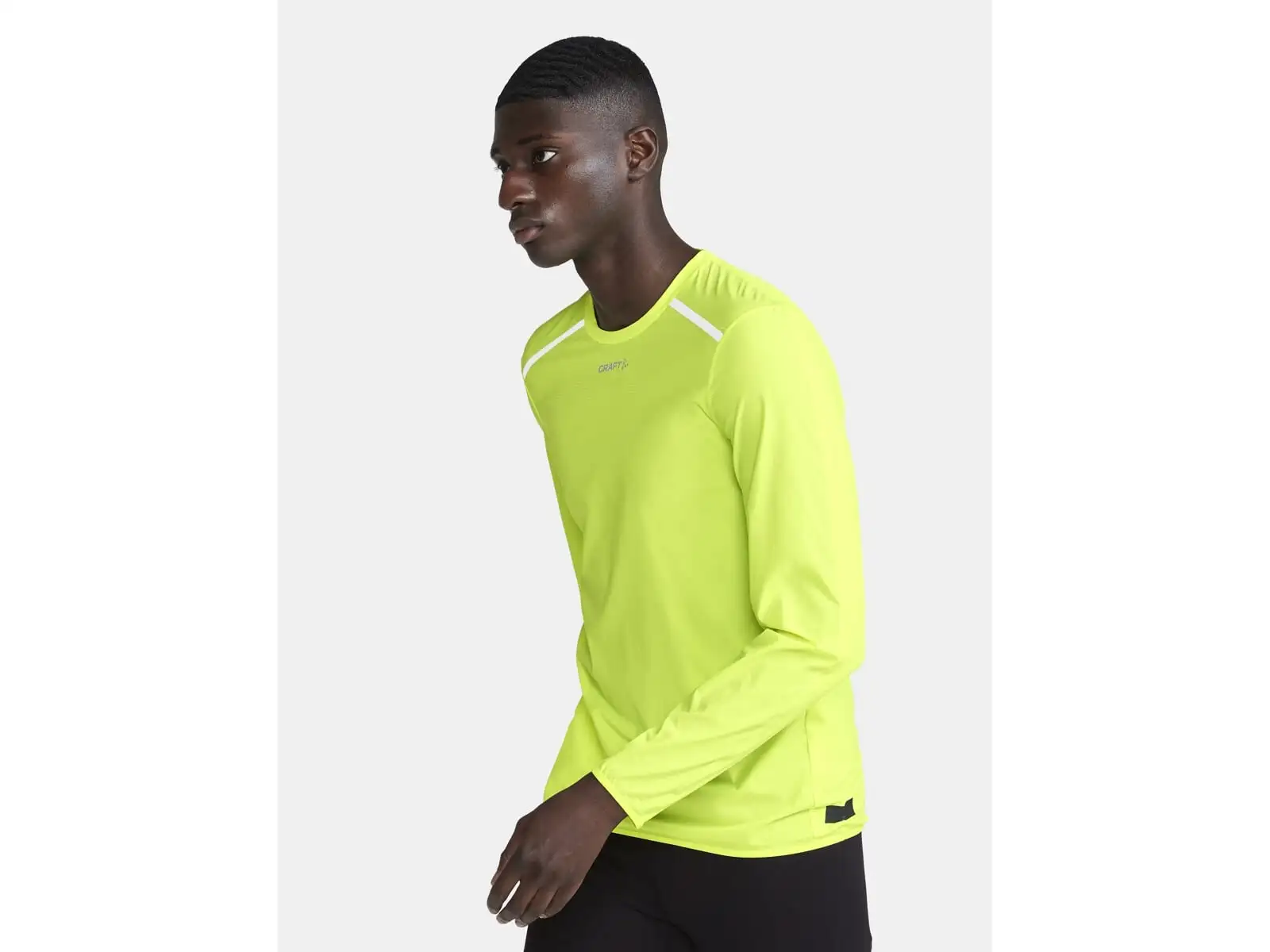 Craft Pro Hypervent Wind Herren-Laufshirt Langarm gelb