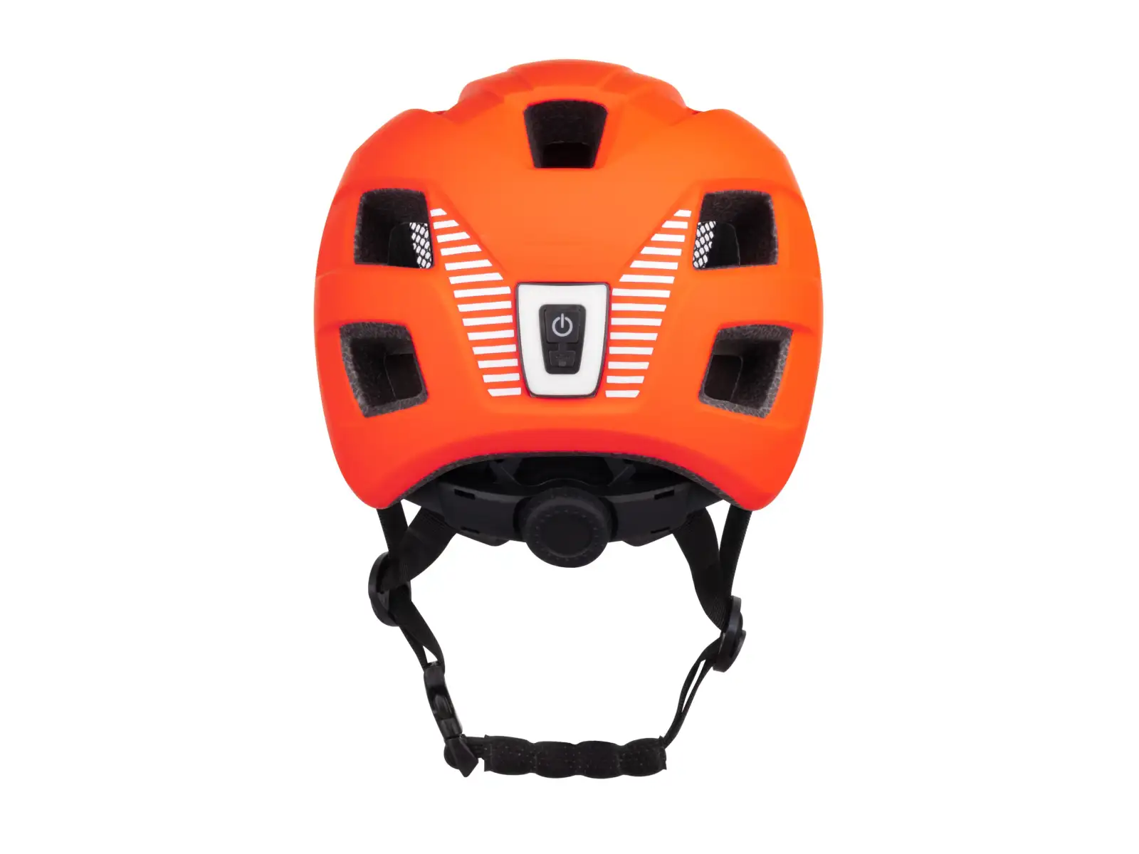 Force Zebu Kinderhelm mit Rücklicht orange