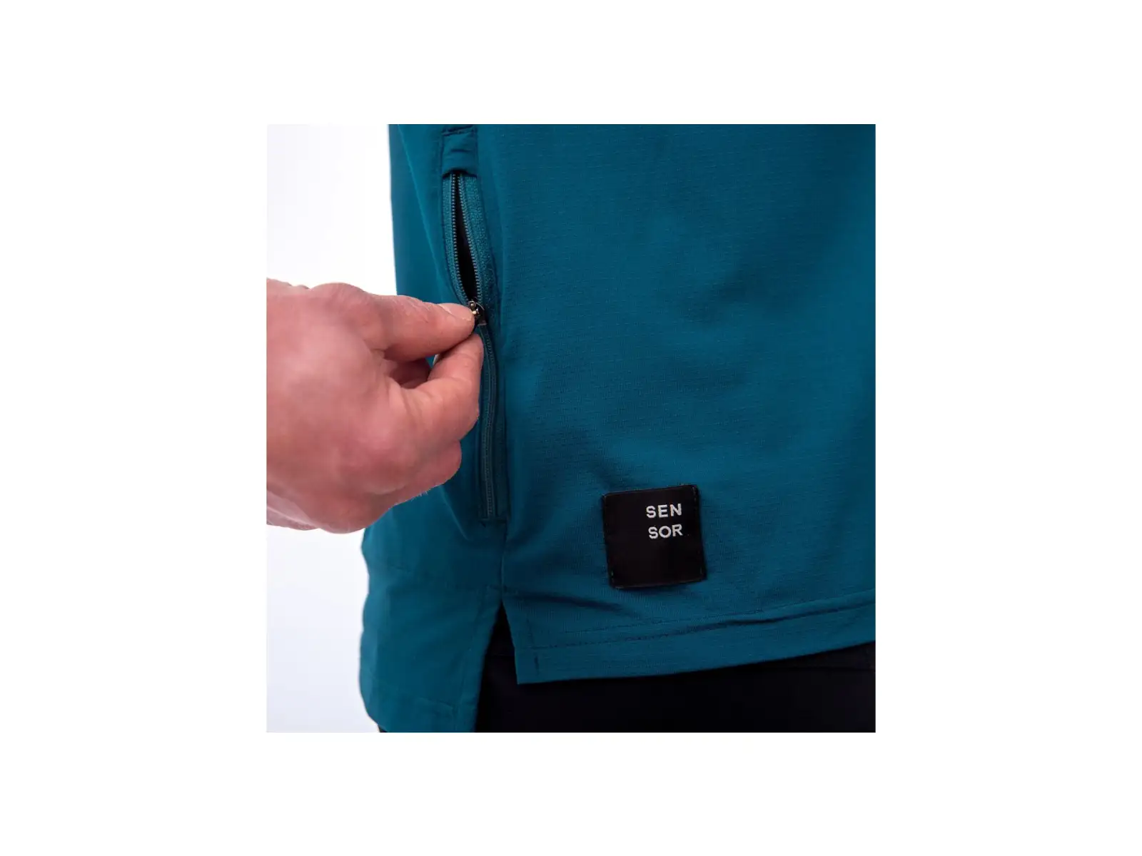Sensor Helium Herren Trikot Kurzarm Saphir/Trees