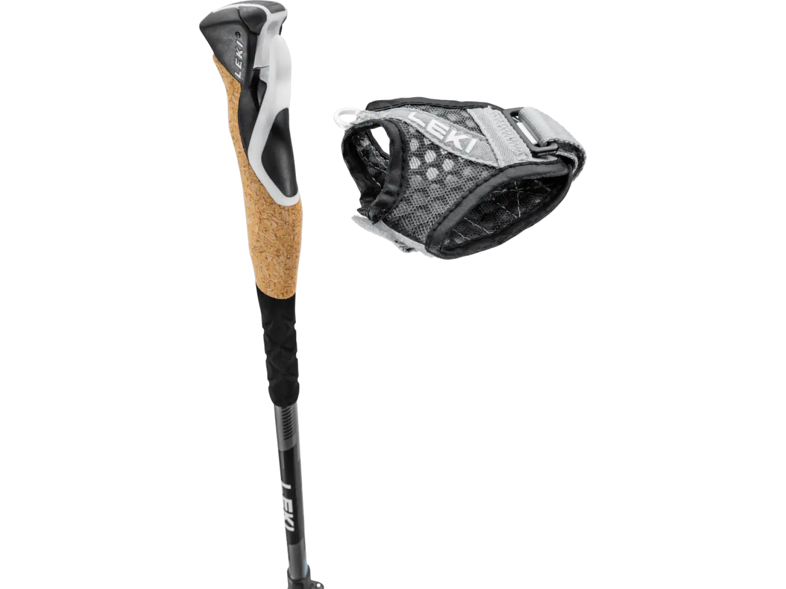 Leki Cross Trekkingstöcke Dark Anthracite/LightBlue Gr. 100-135 cm