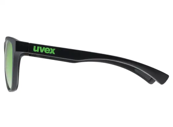 Uvex ESNTL Spirit Brille Black Matt/Mirror Green